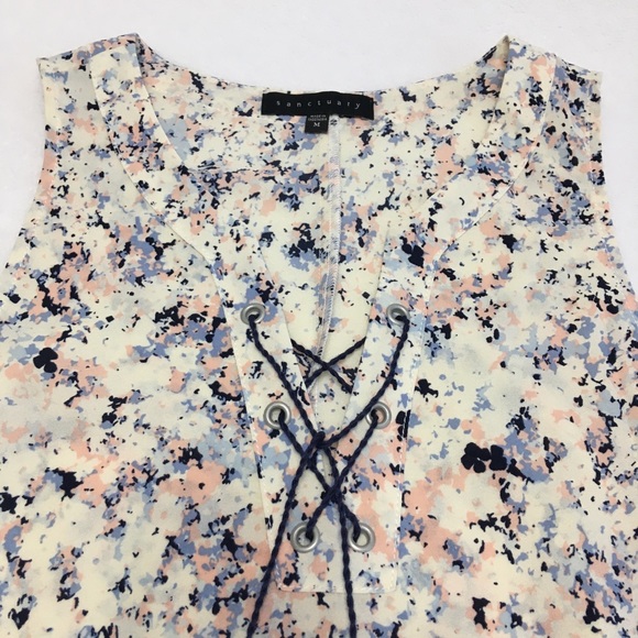 SANCTUARY Sleeveless Semi Sheer Printed Top - Picture 8 of 11